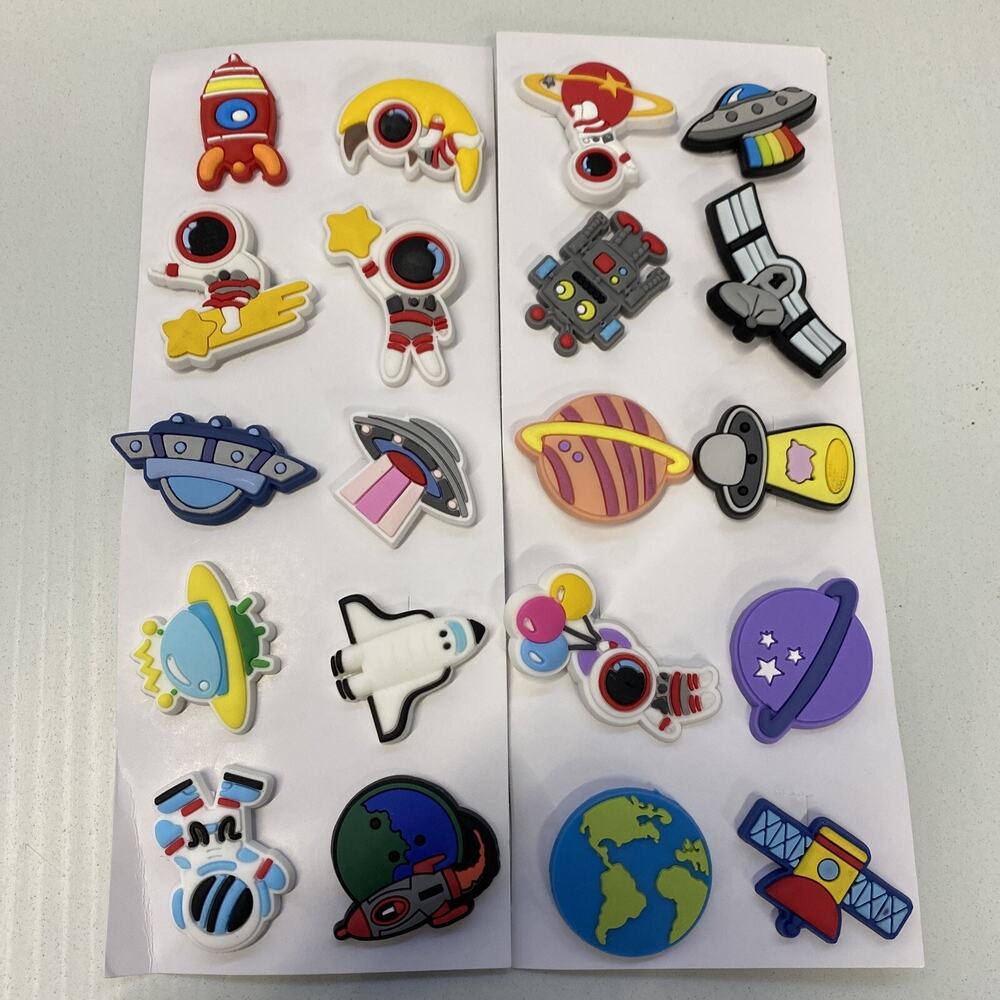 Shoe Charms 20 Piece Astronaut Space Theme